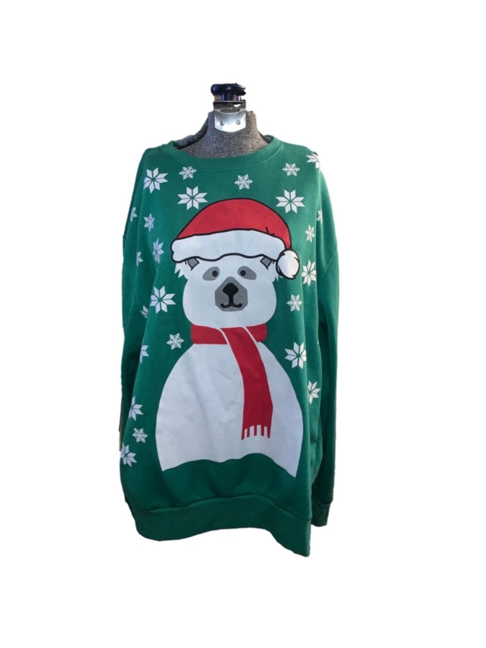 Men's Unbranded Green Christmas Sweatshirt XL